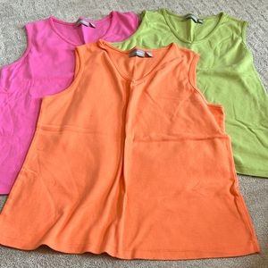 Woman’s Croft & Barrow set of 3 tank tops, Size XL
